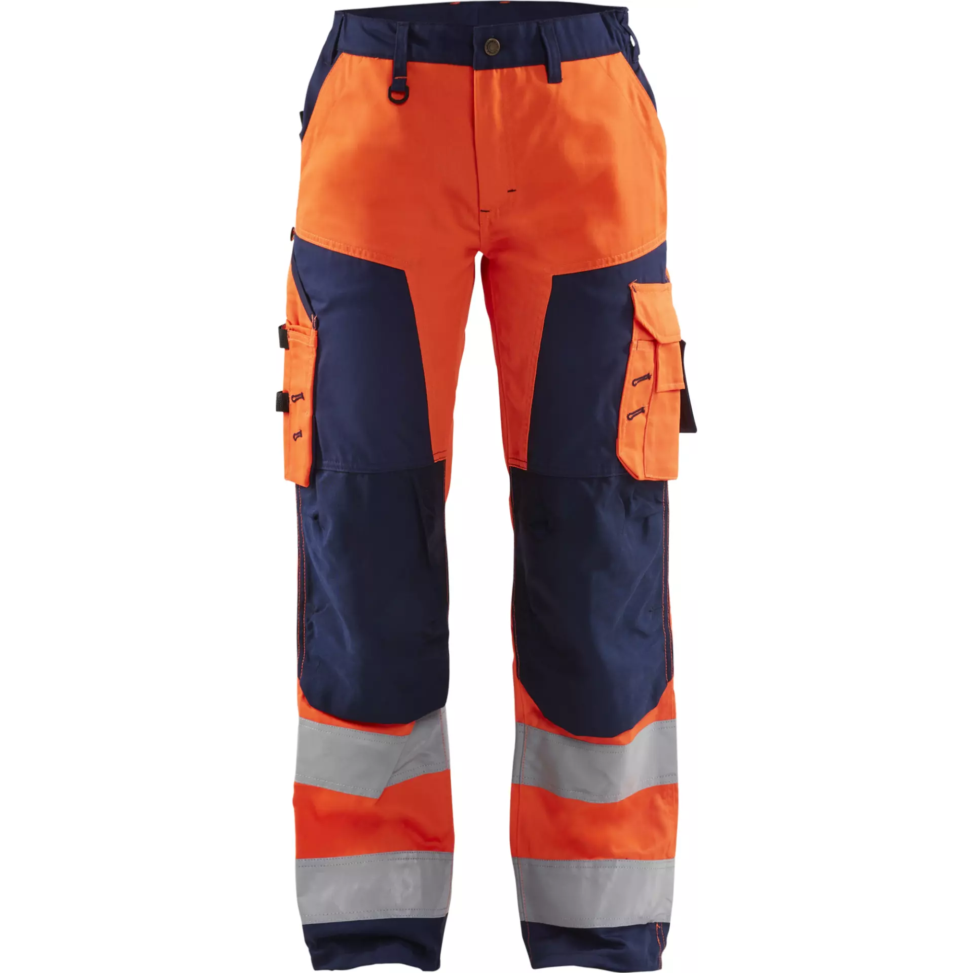 Blaklader 715518115389, High Vis Damen Arbeitshose, Orange/Marineblau