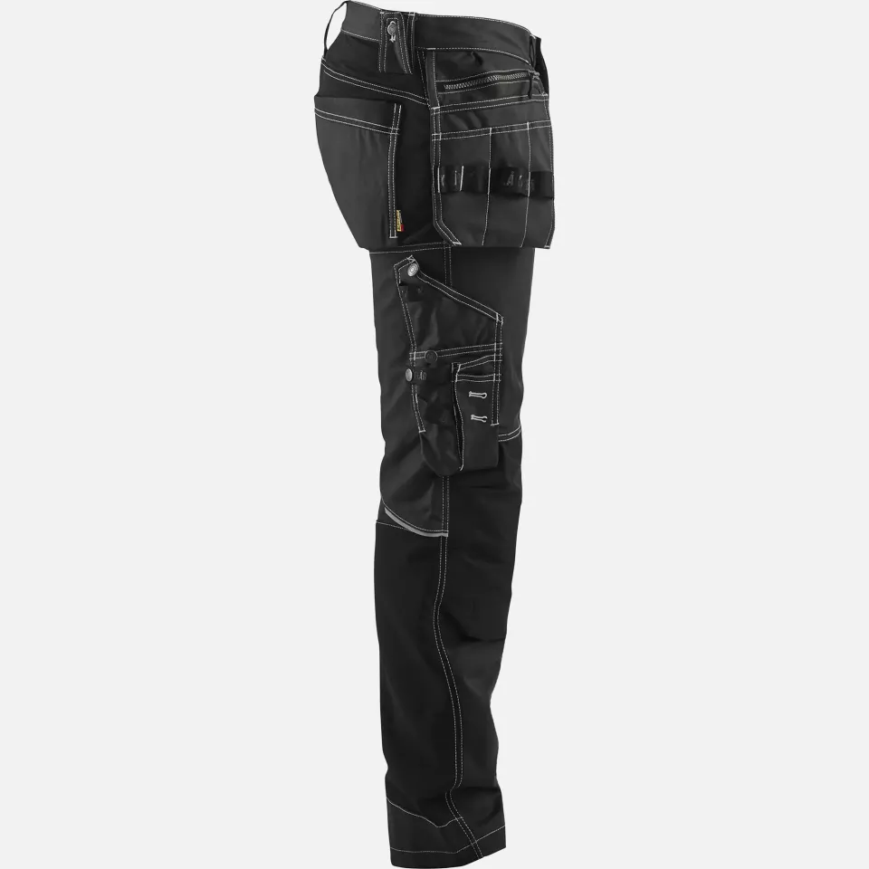 Blaklader 179013709900, Stretch Craftsman Work Trousers, Black, image 2, gallery thumbnail