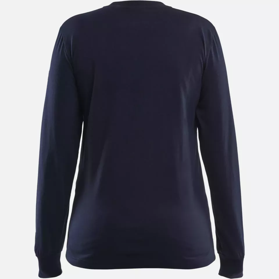 Blaklader 346717378900, Women's Flame Resistant Long Sleeve Shirt, Navy, image 4, gallery thumbnail