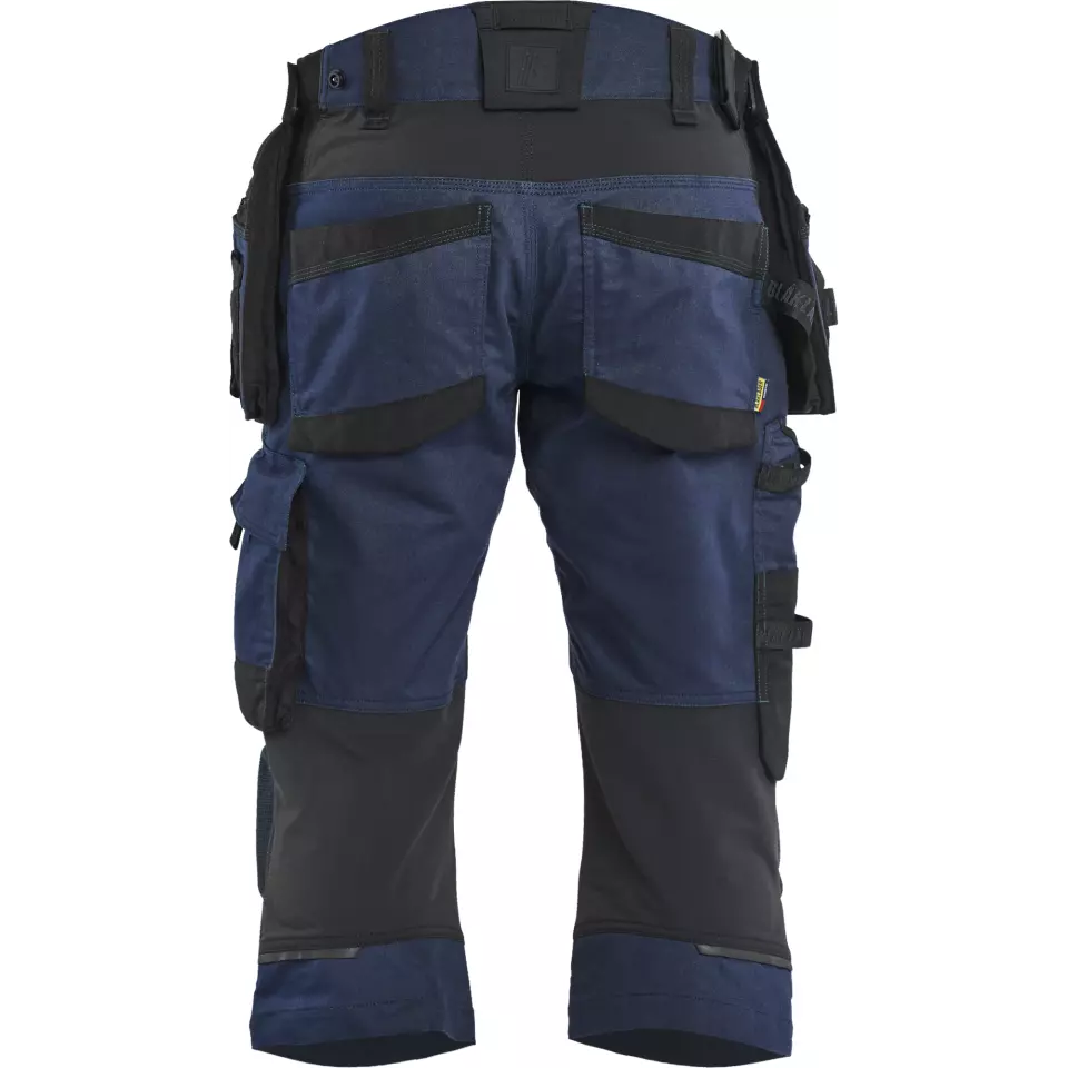 Blåkläder 197711498699, STRIKER Stretch Pirate Shorts, Dark Navy/Black, image 4, gallery thumbnail