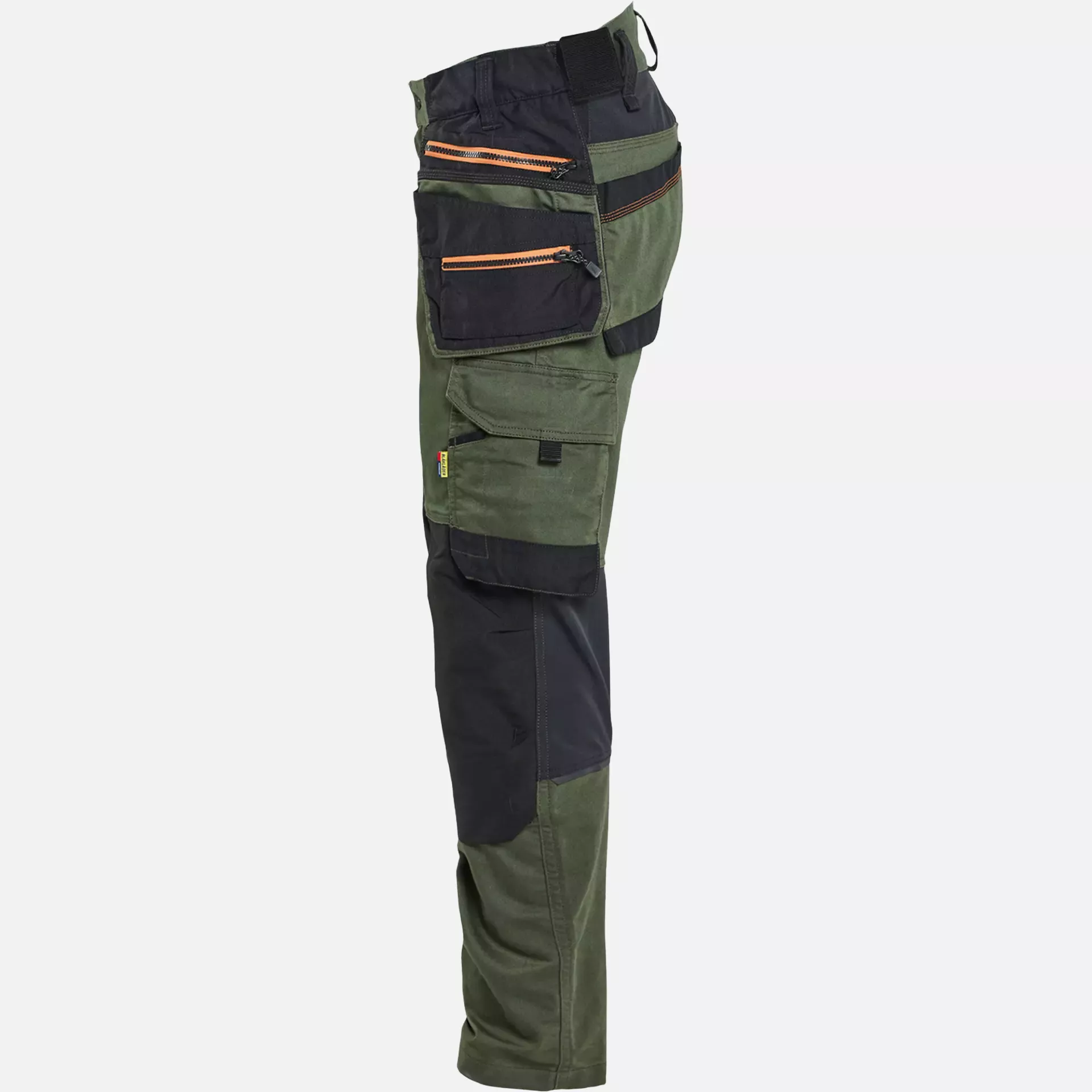 Blaklader 197011494240, STRIKER Stretch Craftsman Work Trousers, Forest Green/Rust, image 3