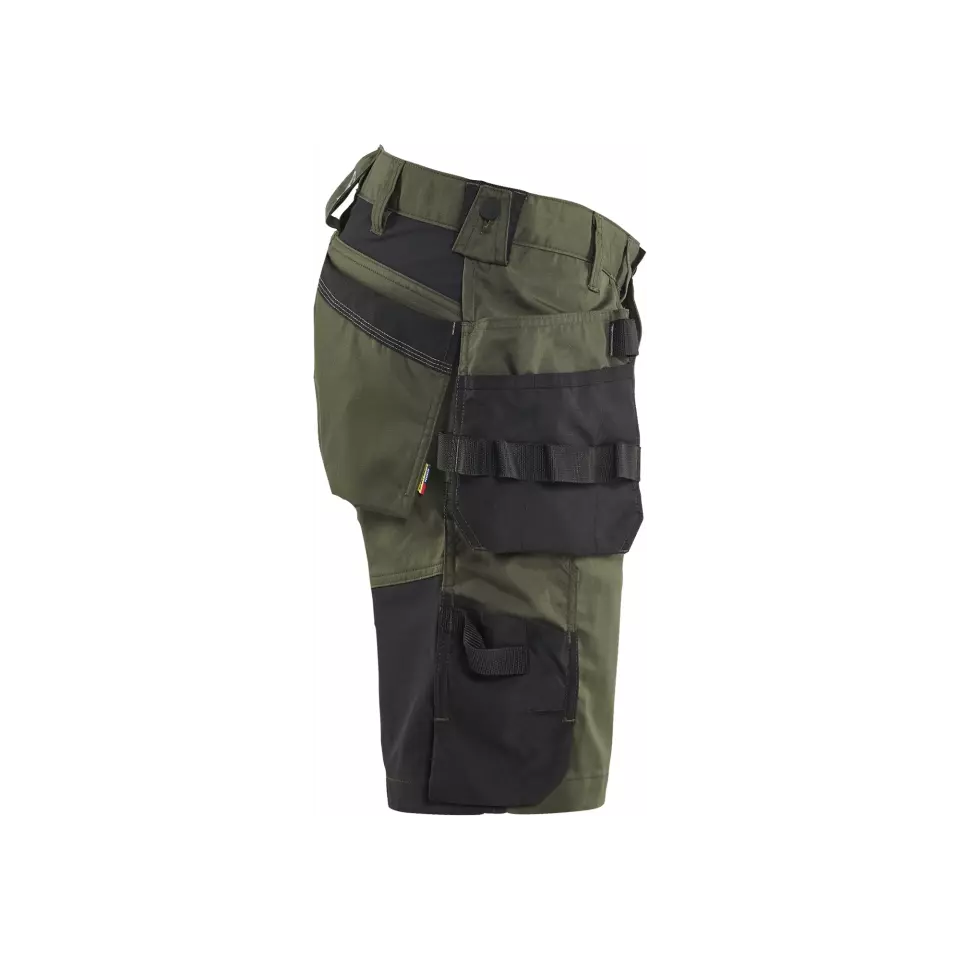 Blåkläder 175218324298, Stretch Handwerker Shorts, Waldgrün/Schwarz, image 3, gallery thumbnail
