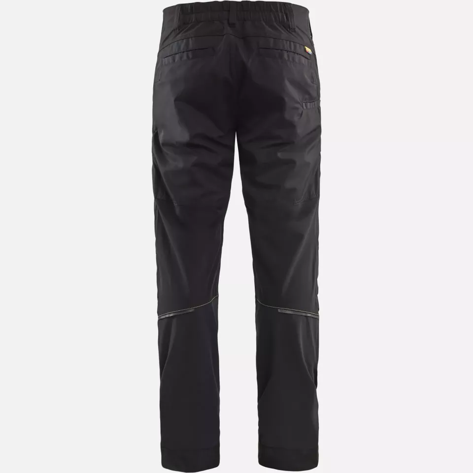 Blaklader 145618459933, Stretch Work Trousers, Black/Yellow, image 4, gallery thumbnail