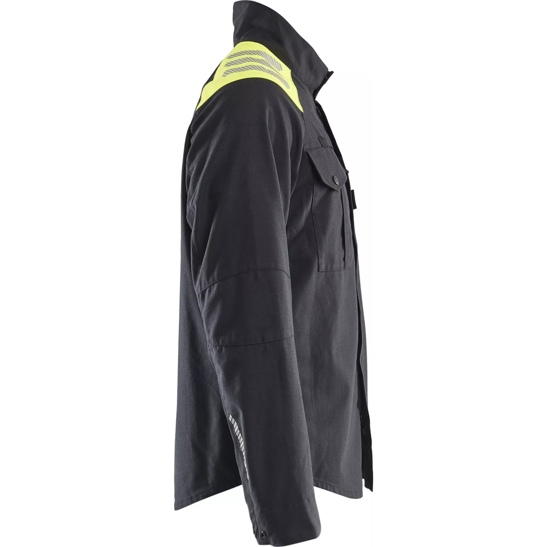 Blåkläder 440915129933, Overshirt, Black/Yellow, image 2