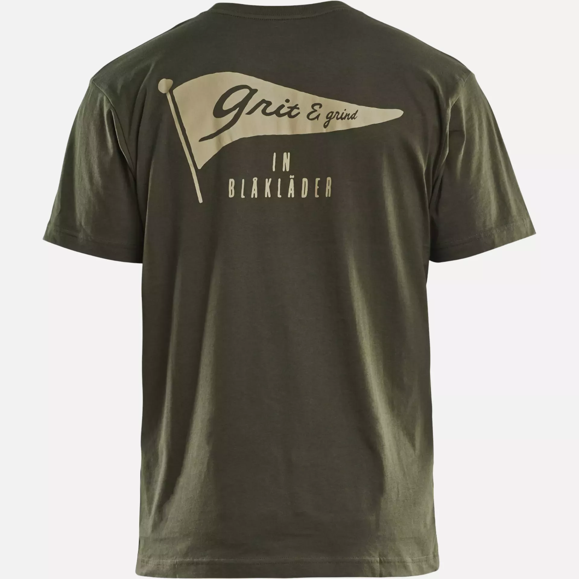 Blaklader 942010424209, Grit Flag T-Shirt, Forest Green, image 4