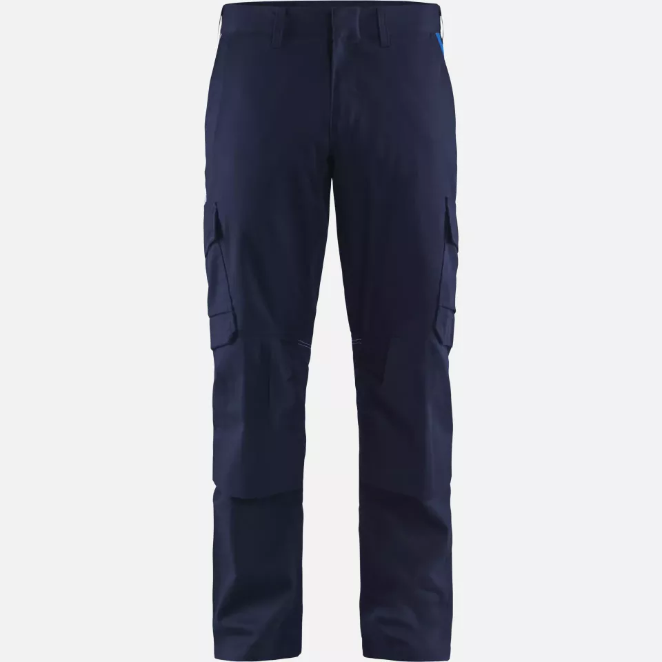 Blaklader 144818328985, Industry Stretch Work Trousers with Knee Pad Pockets, Navy Blue/Royal Blue, image 1, gallery thumbnail