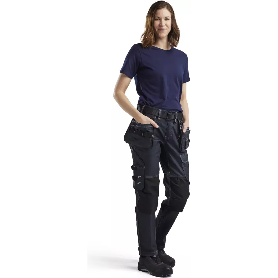 Blaklader 333410428900, Ladies T-Shirt, Navy Blue, image 3, gallery thumbnail