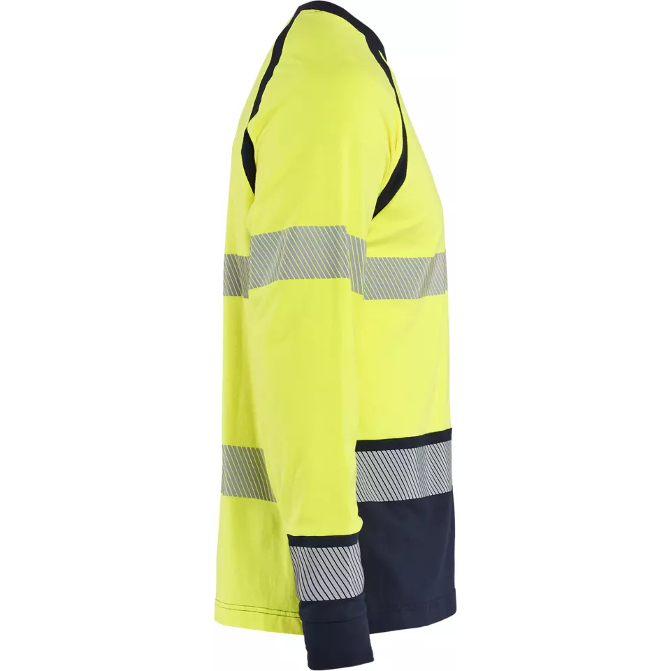 Blaklader 343617373389, Multinorm Long Sleeve T-Shirt, Yellow/Navy Blue, image 2, gallery thumbnail