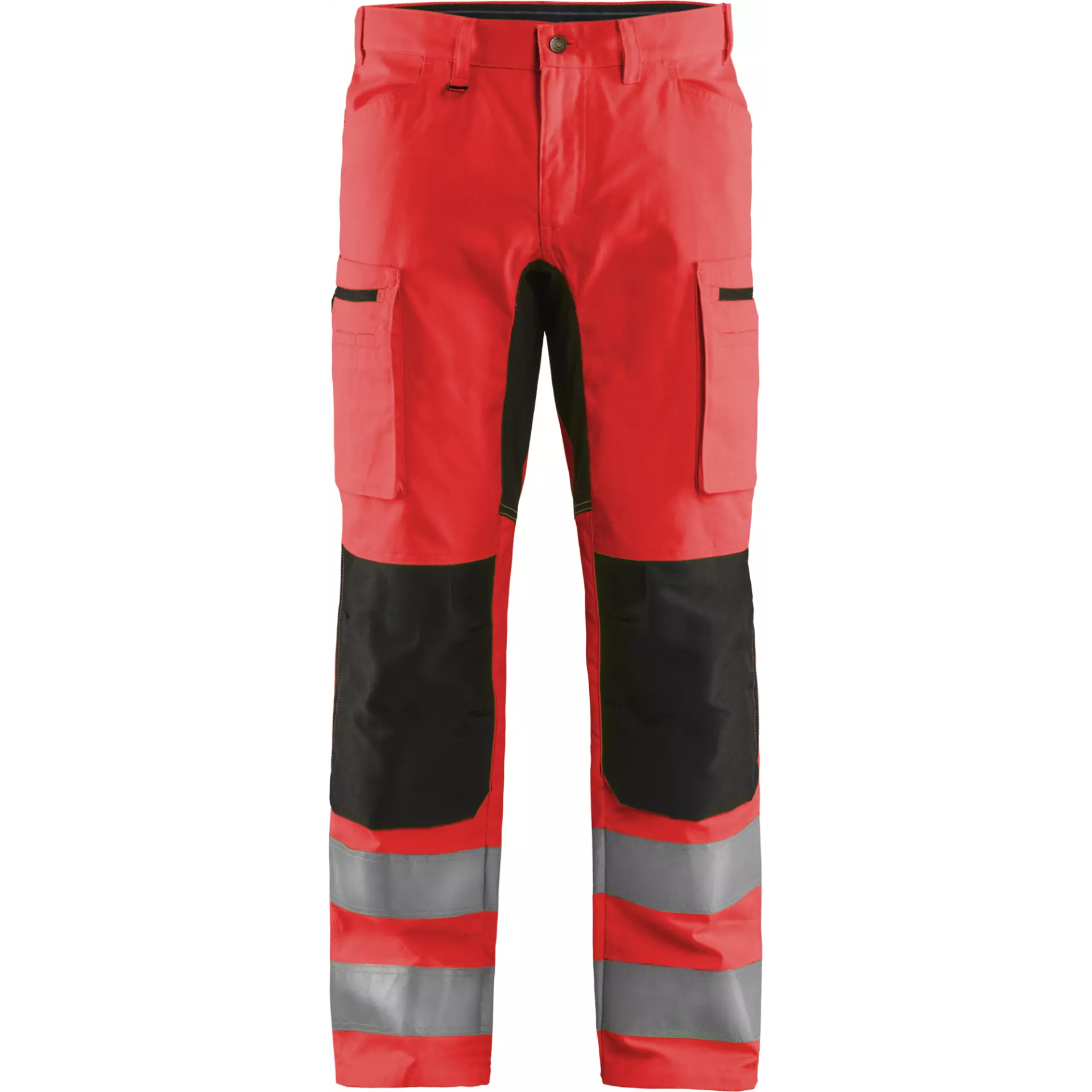 Blåkläder 158518115599, High Vis Stretch Work Pants, Red/Black, image 1