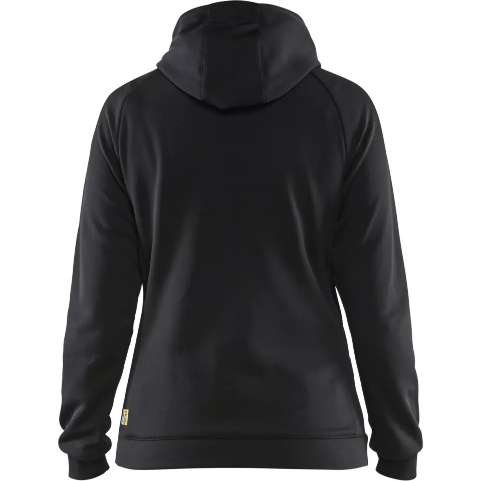 Blåkläder 346425269956, Ladies Hybrid Sweatshirt, Black/Red, image 4, gallery thumbnail
