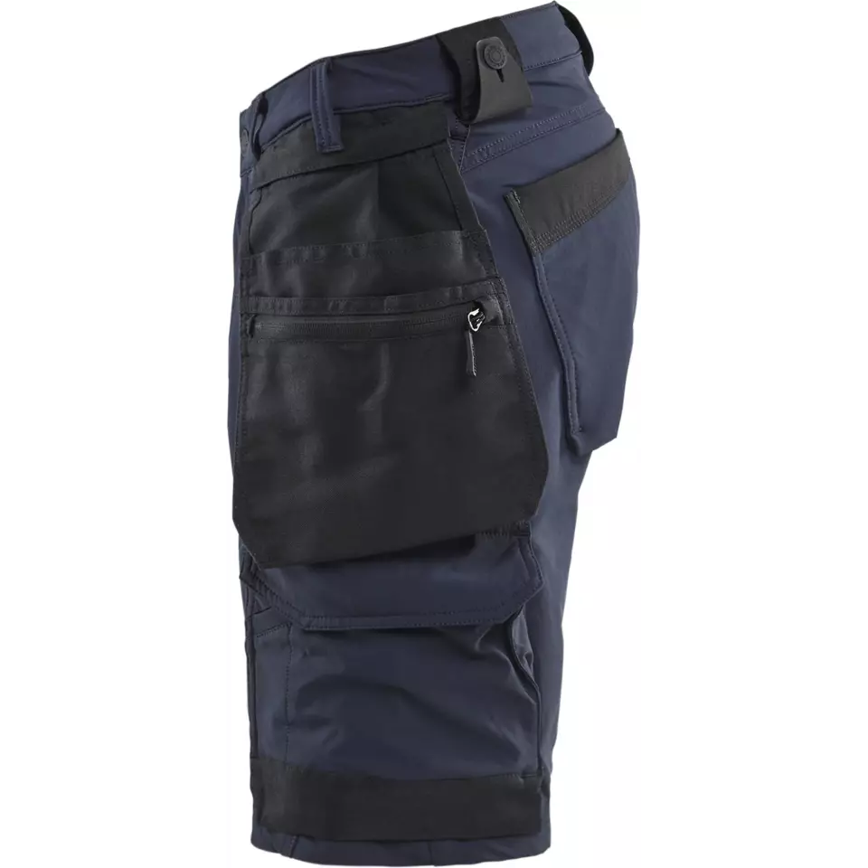 Blåkläder 170216458699, 4-Way Stretch Craftsman Shorts, Dark Navy/Black, image 3, gallery thumbnail