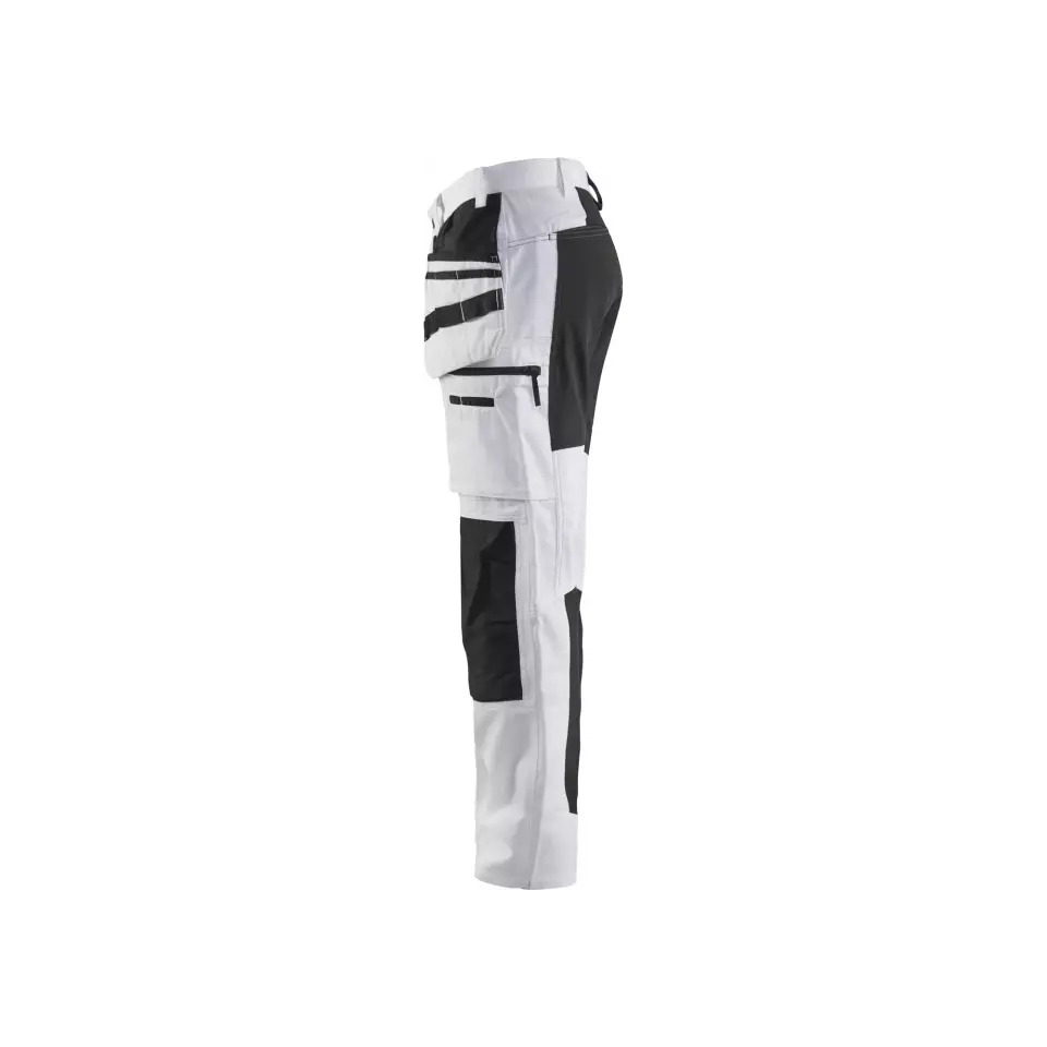 Blåkläder 191010001099, Malerhose mit Stretcheinsätzen, Weiß/Schwarz, image 4, gallery thumbnail