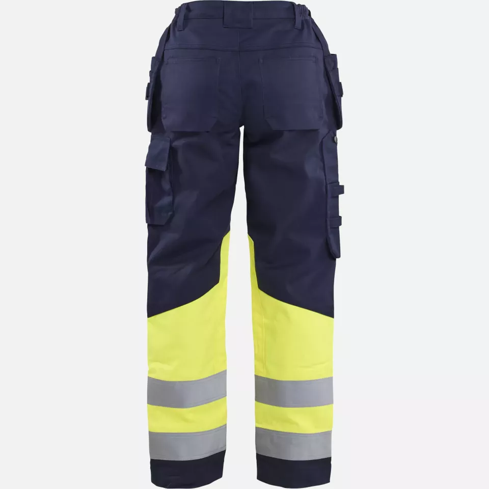 Blaklader 708115148933, Multinorm Damen Arbeitshose, Marineblau/ Gelb, image 4, gallery thumbnail
