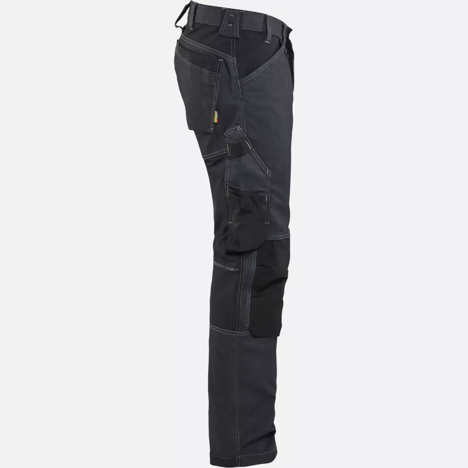 Blaklader 175111418999, Craftsman Work Trousers with Stretch, Navy/Black, image 2, gallery thumbnail