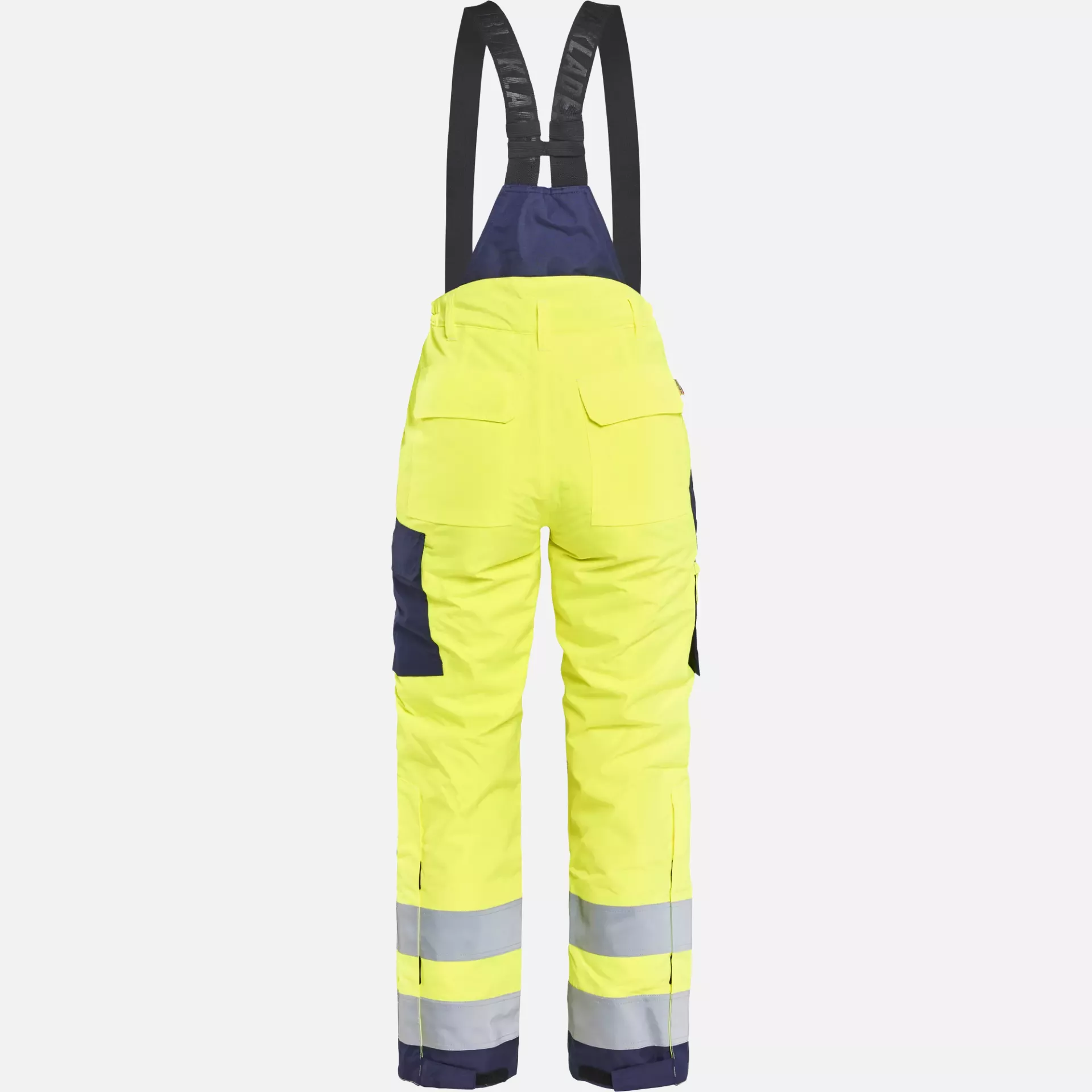 Blaklader 788519773389, High Vis Ladies Winter Work Trousers, Yellow/Navy Blue, image 4