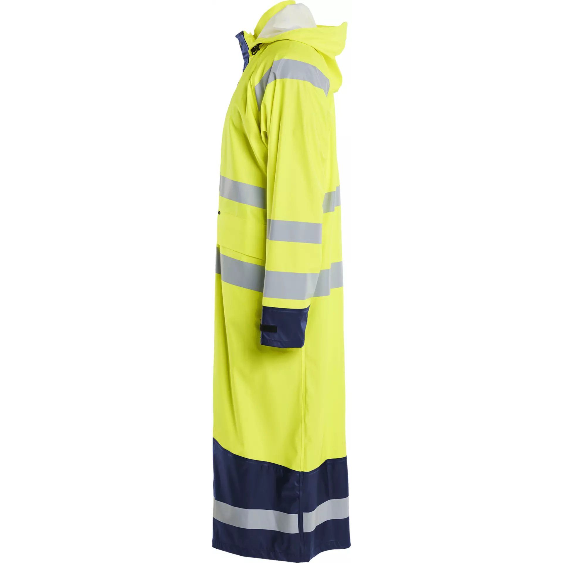 Blaklader 432520003389, High Vis Raincoat, Yellow/Navy, image 3