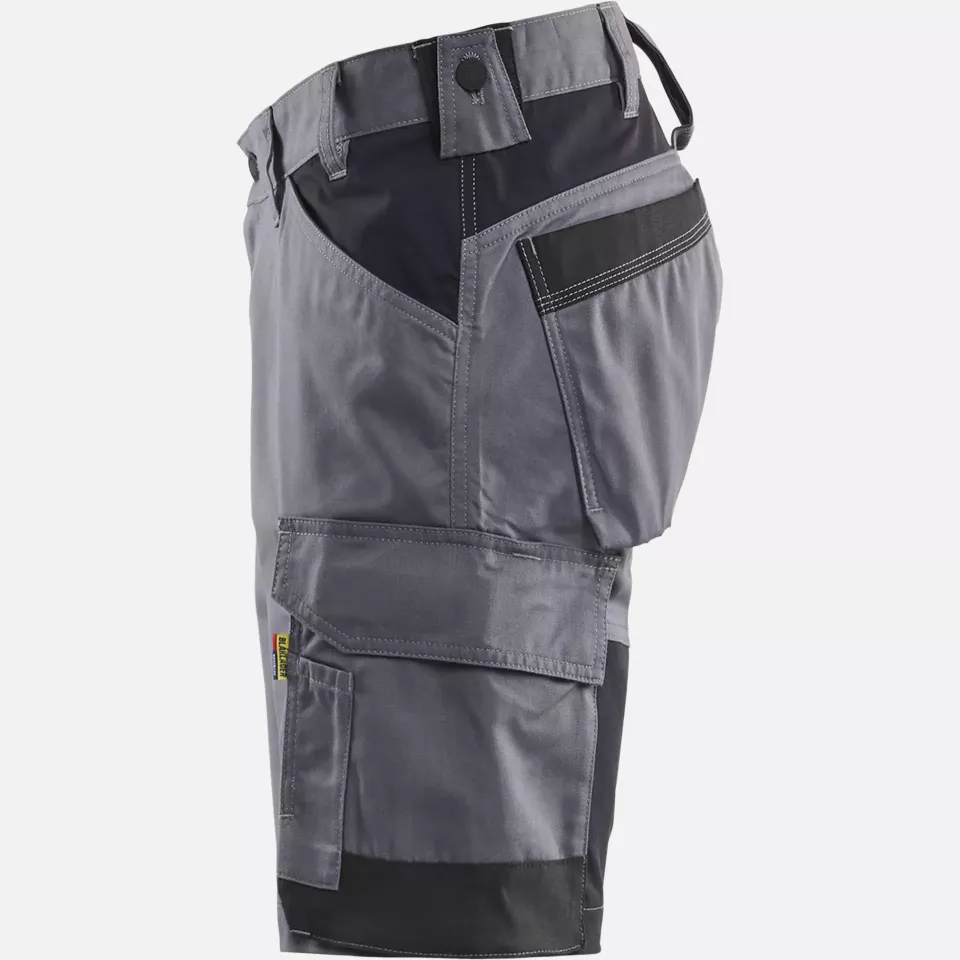 Blaklader 175318329600, Stretch Craftsman Shorts, Medium Grey, image 3, gallery thumbnail