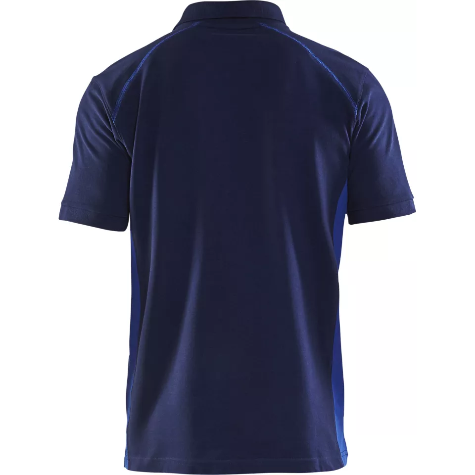 Blaklader 332410508985, Polo Shirt, Navy Blue/Royal Blue, image 4, gallery thumbnail