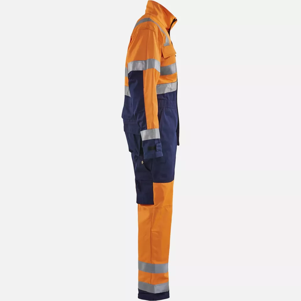 Blaklader 637318045389, High Vis Coverall, Orange/Navy, image 2, gallery thumbnail