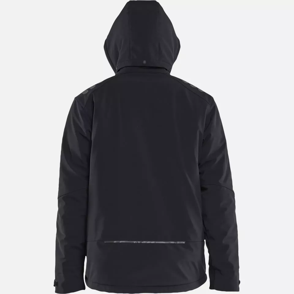 Blaklader 475025139956, Lightly Lined Softshell Winter Jacket, Black/Red, image 5, gallery thumbnail