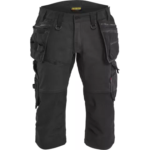 Blaklader STRIKER Stretch Pirate Shorts, Black/Black