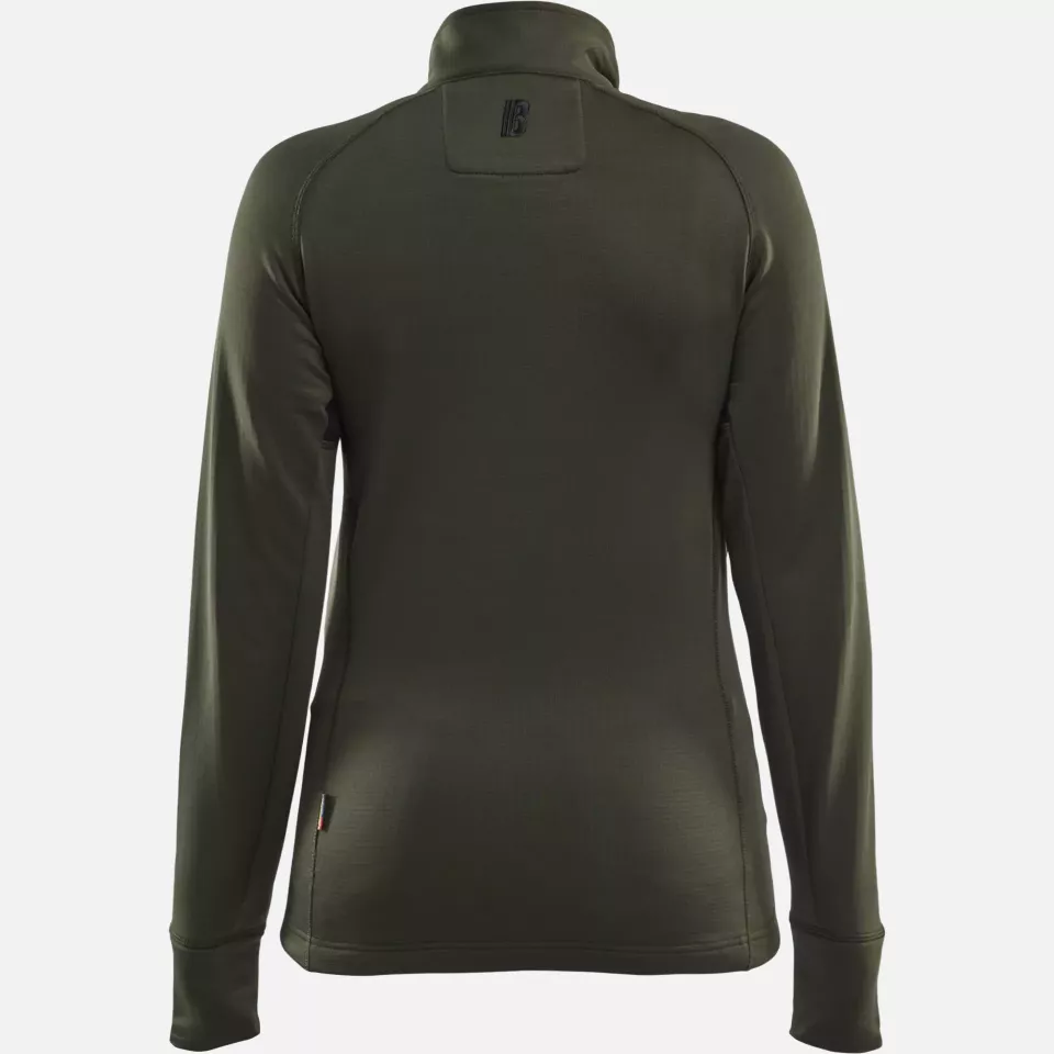 Blaklader 474525394240, STRIKER Women's Fleece Jacket, Forest Green/Rust, image 4, gallery thumbnail