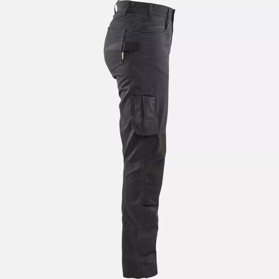 Blaklader 719513309998, Ladies Stretch Work Trousers, Black/Dark Grey, image 2, gallery thumbnail