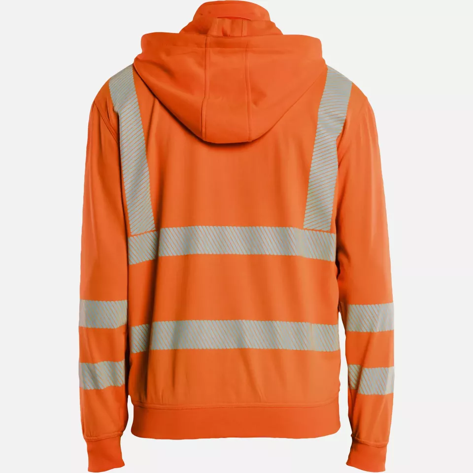 Blaklader 357325385300, High Vis Sweatshirt mit abnehmbarer Kapuze, Orange, image 4, gallery thumbnail