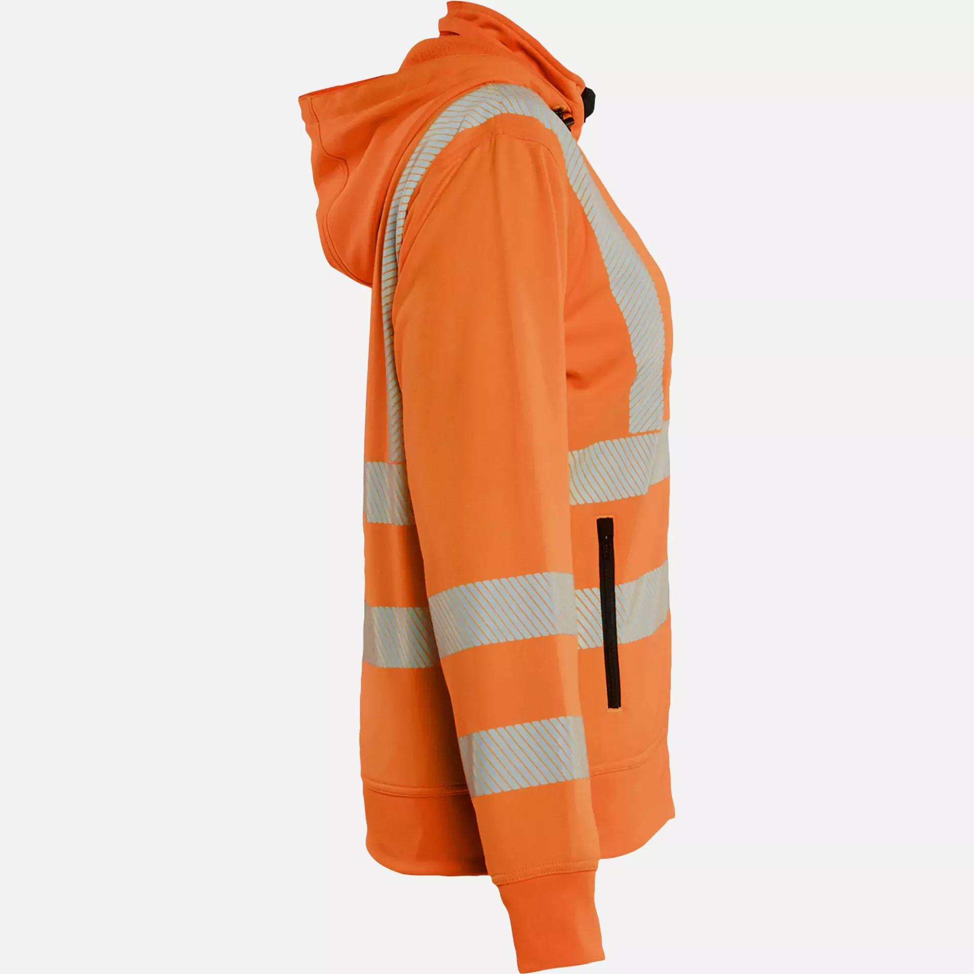 Blaklader 357425385300, High Vis Damen Sweatshirt mit abnehmbarer Kapuze, Orange, image 2