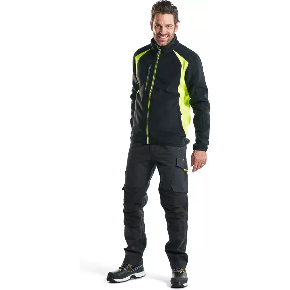 Blaklader 149513309933, Stretch Work Trousers, Black/Yellow, image 5, gallery thumbnail