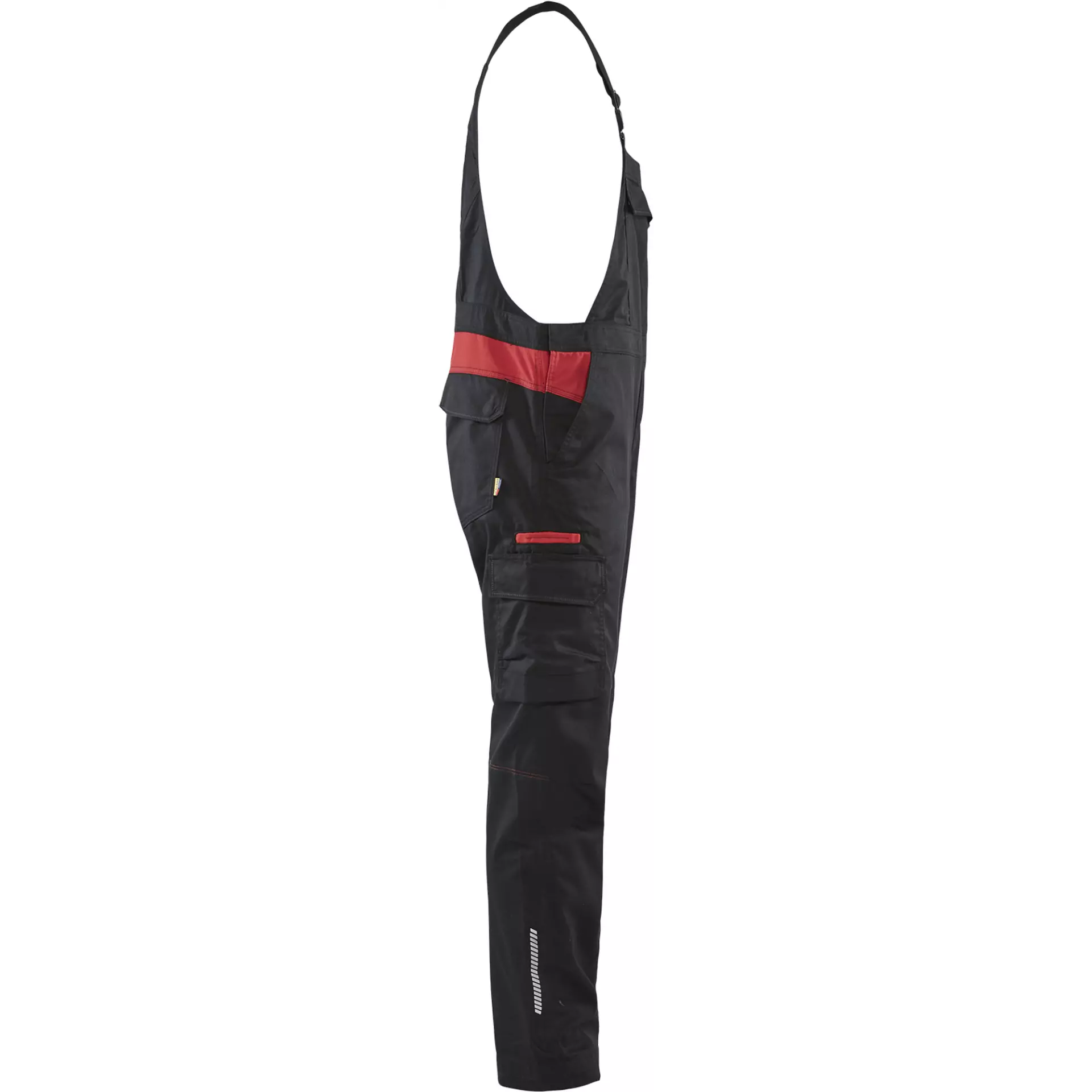 Blaklader 264418329956, Industry Bib and Brace, Black/Red, image 2