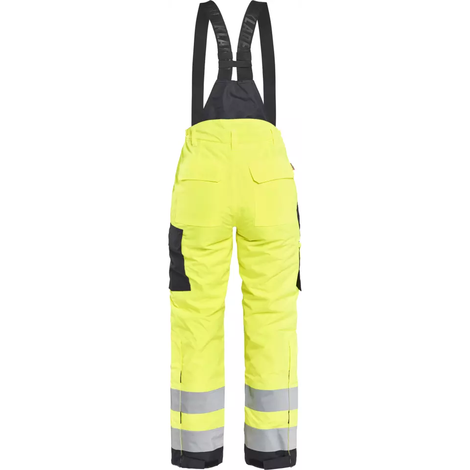 Blåkläder 788519773399, High Vis Ladies Winter Work Trousers, Yellow/Black, image 4, gallery thumbnail