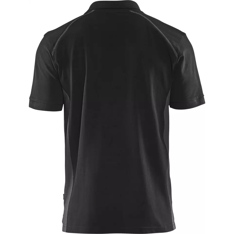 Blaklader 332410509998, Polo Shirt, Black/Dark Grey, image 4, gallery thumbnail