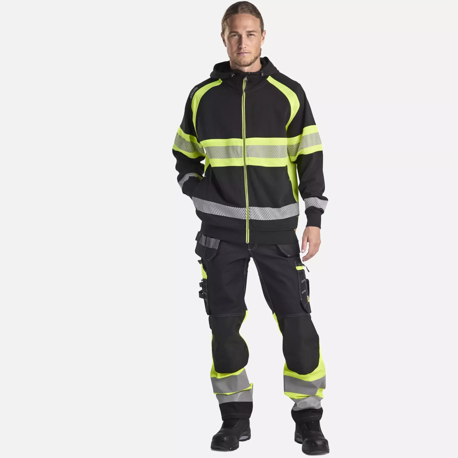 Blaklader 355211589933, High Vis Kapuzenjacke, Schwarz/Gelb, image 5
