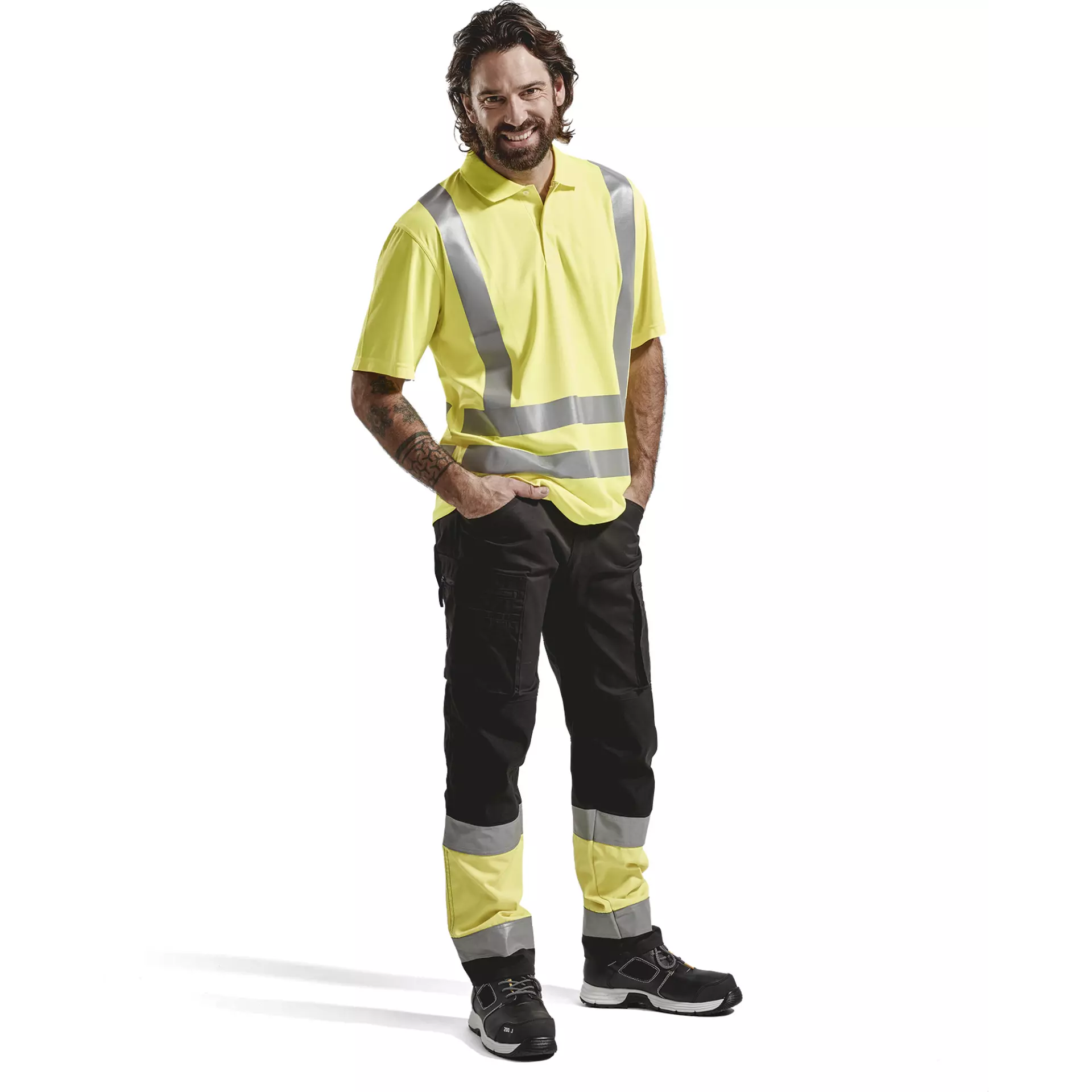 Blåkläder 339110113300, High Vis UV Protection Polo Shirt, Yellow, image 5