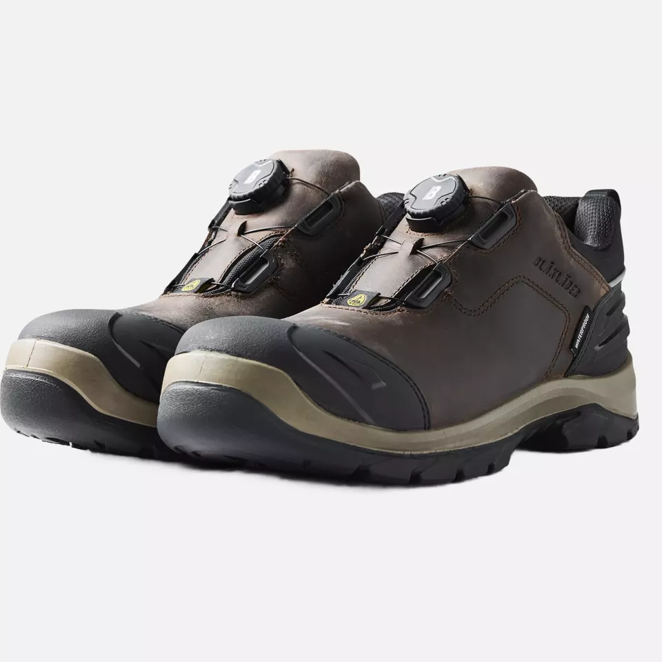 Blaklader 245400007899, ELITE Safety Shoe S3 Waterproof, Brown/Black, image 3, gallery thumbnail