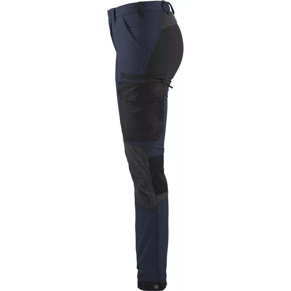 Blaklader 712216458699, Damen 4-Wege Stretch Arbeitshose, Dunkel Marineblau/Schwarz, image 3, gallery thumbnail