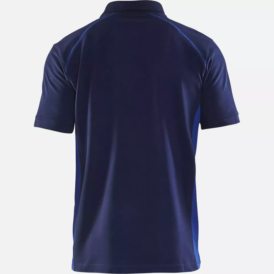 Blaklader 332410508985, Polo Shirt, Navy Blue/Royal Blue, image 4, gallery thumbnail