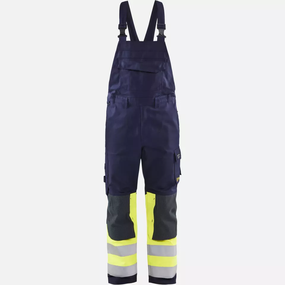 Blaklader 260715148933, Multi-Norm Bib and Brace, Navy/Yellow, image 1, gallery thumbnail