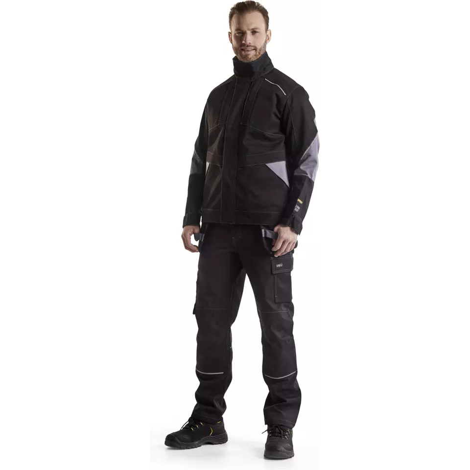 Blåkläder 406115169994, Flame Resistant Jacket, Black/Grey, image 5, gallery thumbnail