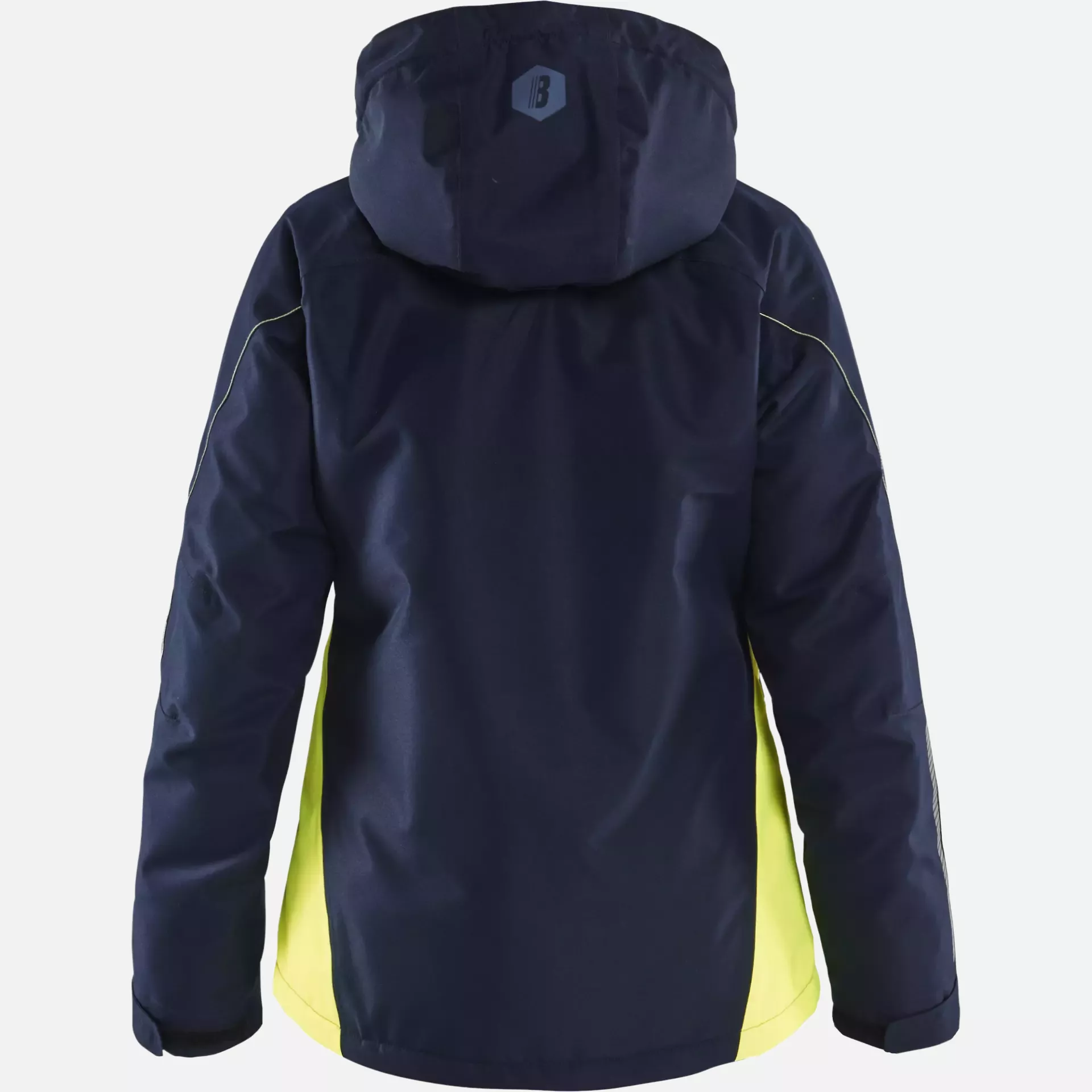 Blaklader 497219778633, Ladies Lined Lightweight Winter Jacket, Dark Navy/Yellow, image 4