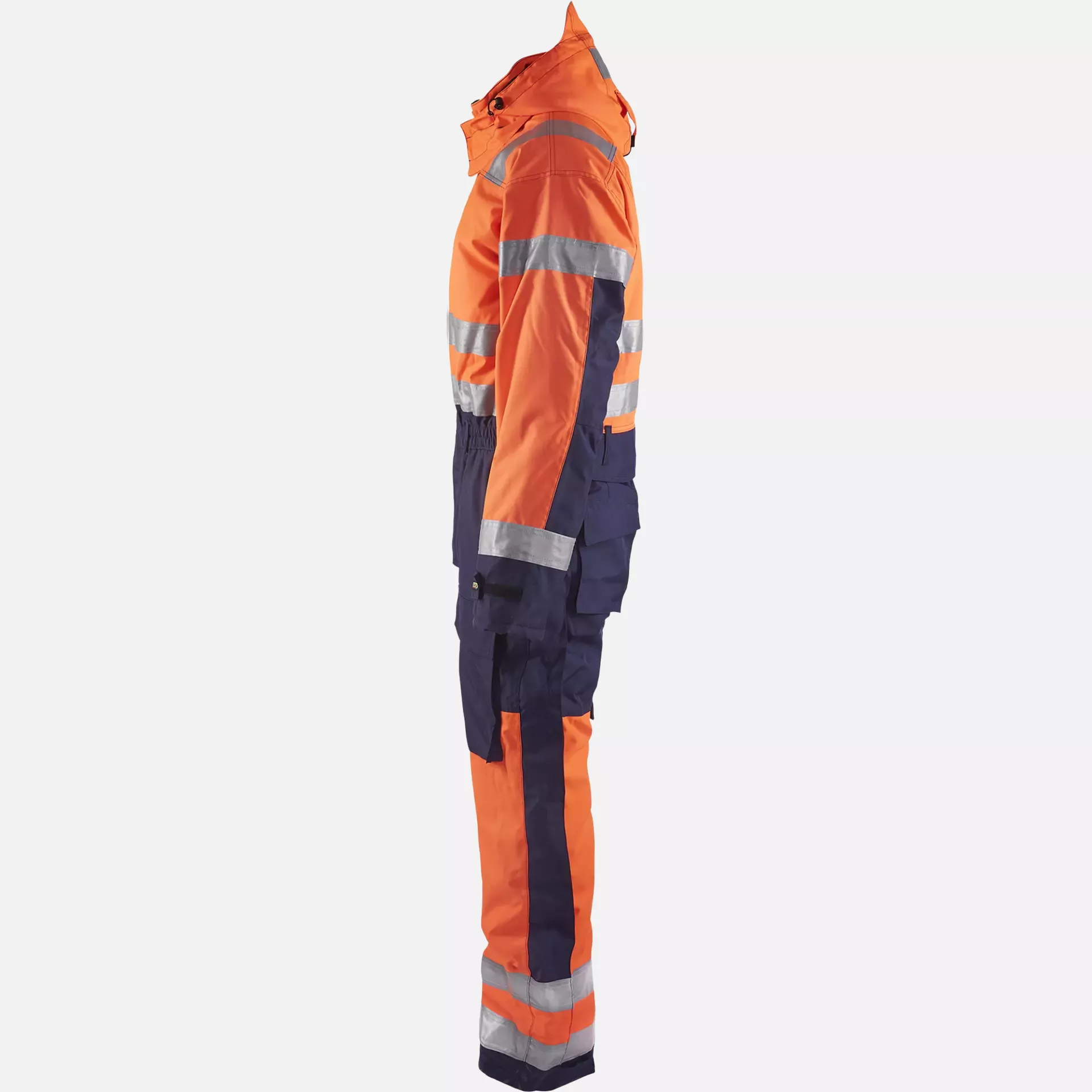 Blaklader 676319775389, High Vis Winter Coverall, Orange/Navy, image 3