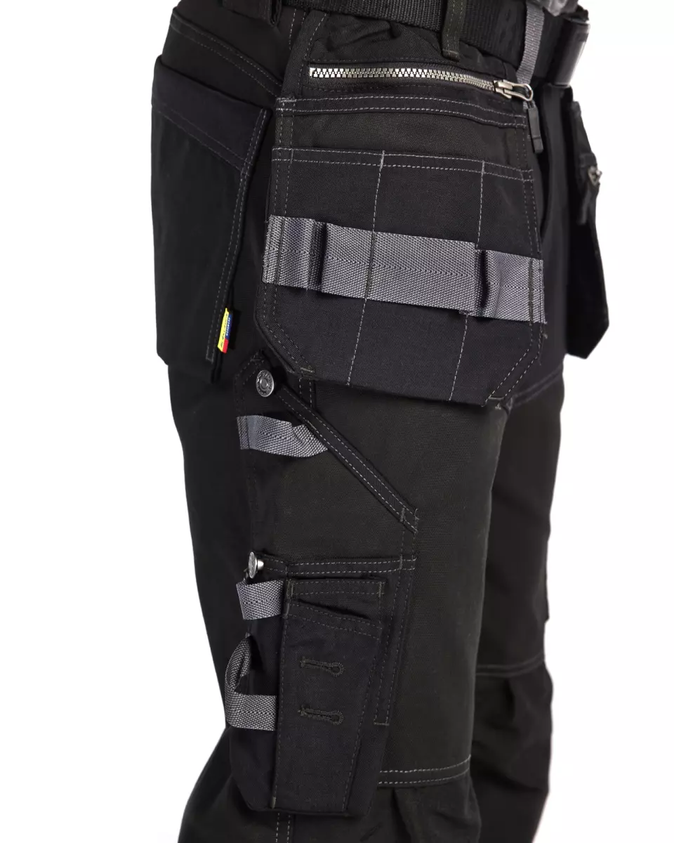 Blaklader 159713439900, Stretch Pirate Pants, Black, image 6, gallery thumbnail