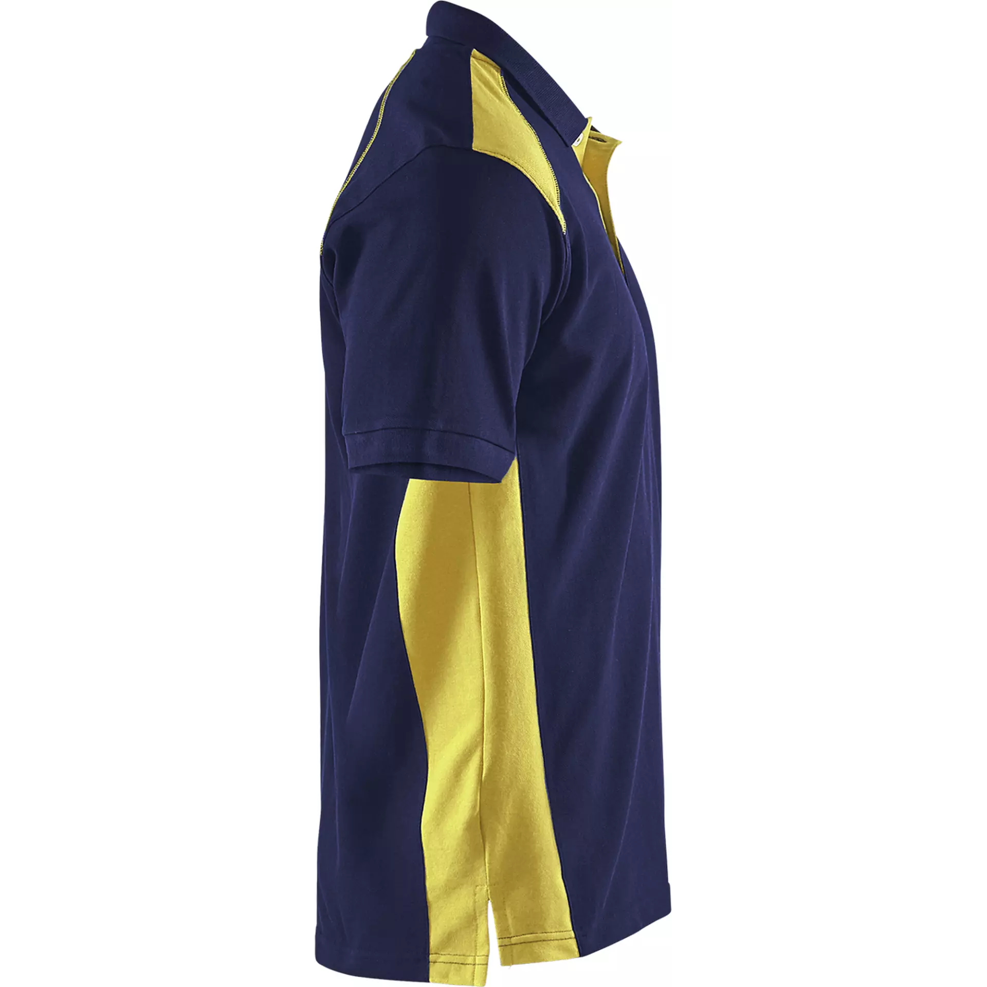 Blaklader 332410508933, Polo Shirt, Navy Blue/ Yellow, image 2