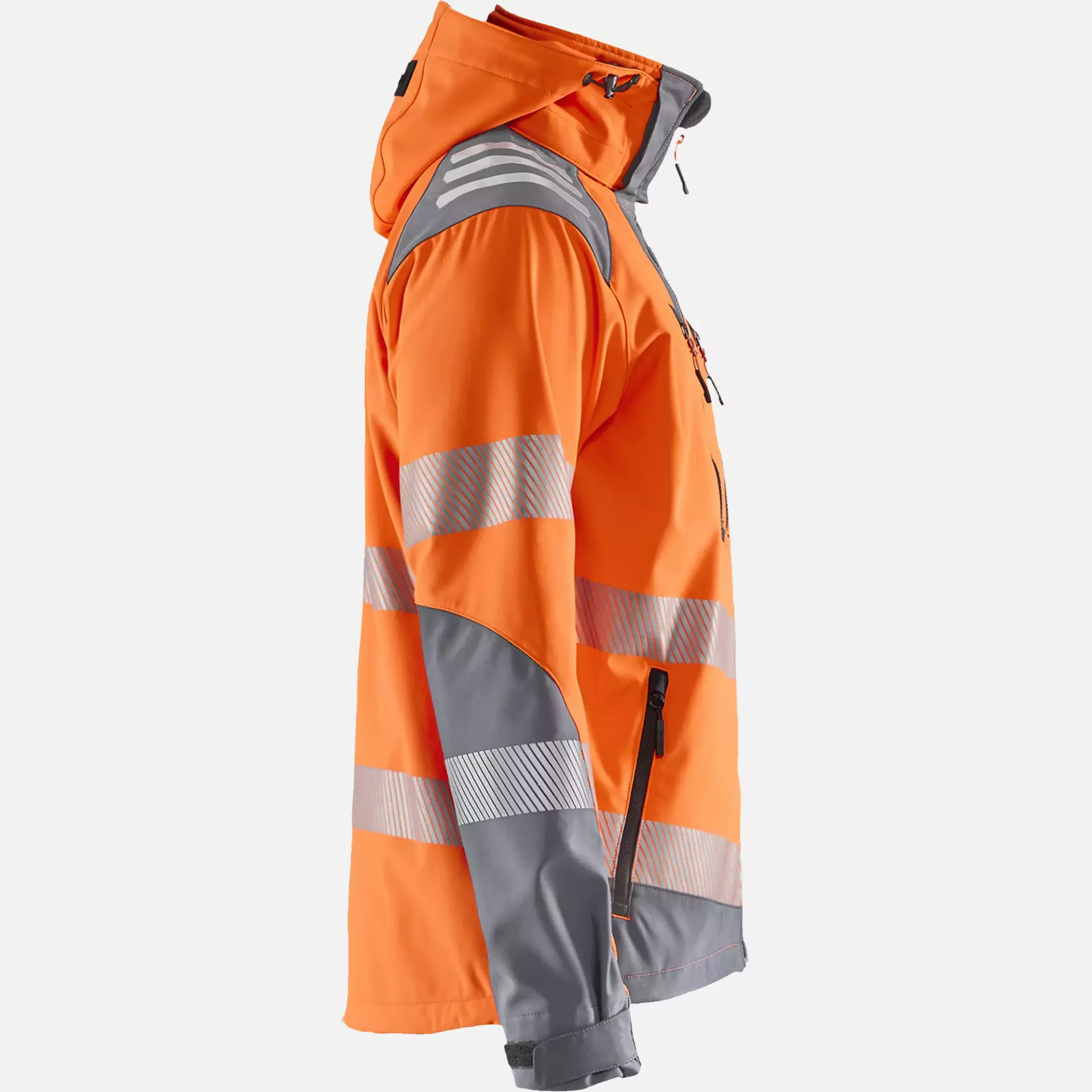 Blaklader 449125135396, High Vis Softshell Jacket, Orange/Medium Grey, image 2