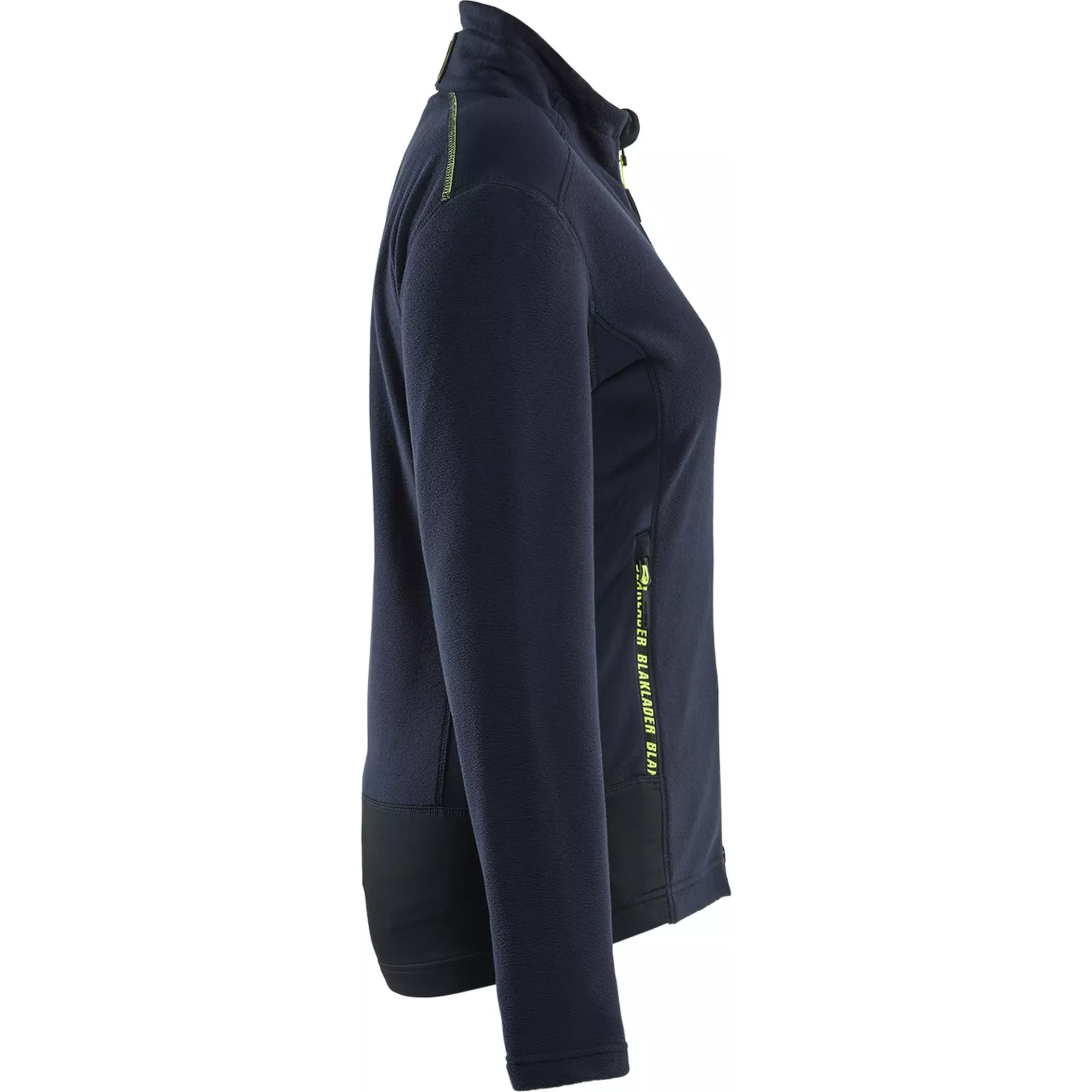 Blaklader 476610108633, Damen Microfleece-Jacke, Dunkel Marineblau/Gelb, image 2
