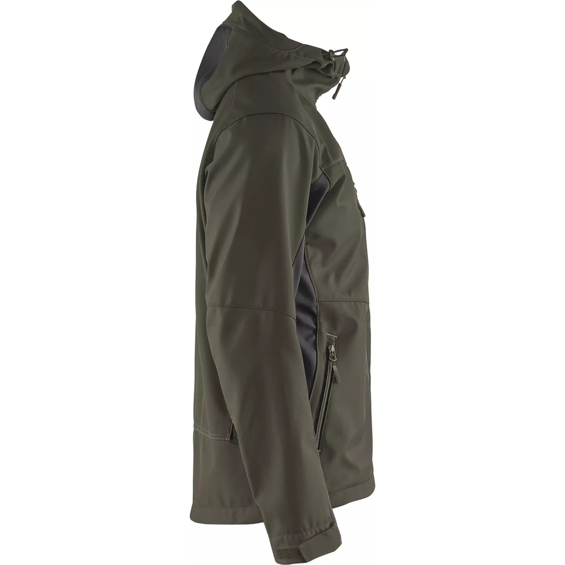 Blåkläder 475325164599, Hooded Softshell Jacket, Dark Olive Green/Black, image 2