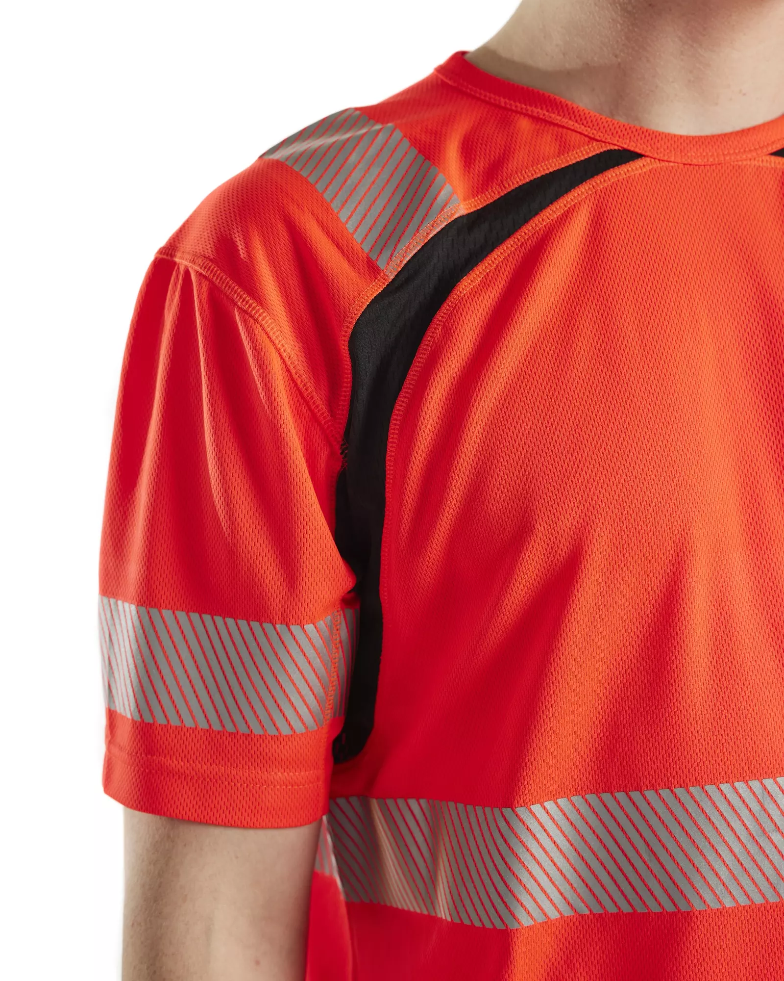 Blåkläder 339710135599, High Vis UV Protection T-Shirt, Red/Black, image 6
