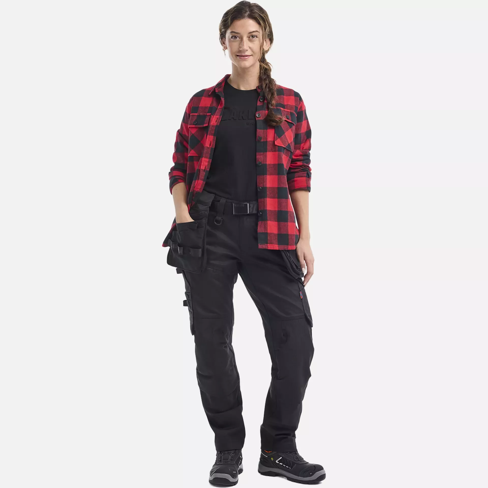 Blaklader 717011499999, STRIKER Ladies Stretch Craftsman Work Trousers, Black/Black, image 3