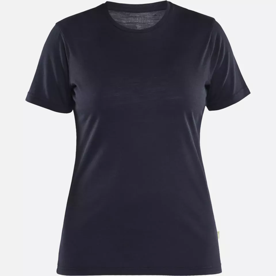 Blaklader 353717438600, Women's Merino Wool T-Shirt, Dark Navy Blue, image 1, gallery thumbnail